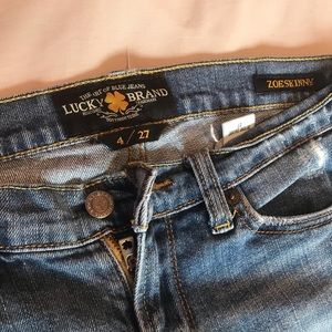 zoe skinny lucky authentic brand jeans